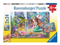Puslespill 2X24 Havfrue Venner Ravensburger