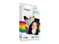 Polaroid Premium ZINK Paper – självhäftande – vit – 50,8 x 76,2 mm 30 ark fotopapper – för Polaroid Snap Instant Snap Touch  Mint 2-in-1
