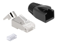 Delock – Nätverkskontakt – RJ-45 (hane) – S/FTP – CAT 6a/7 (paket om 25)