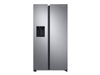 Samsung RS6GA854CSL - Kjøleskap/fryser - side-ved-side med vannautomat, isdispenser - bredde: 91.2 cm - dybde: 71.6 cm - høyde: 178 cm - 635 liter - Klasse C - rustfritt stål-stil Hvitevarer - Kjøl og frys - Side-by-Side