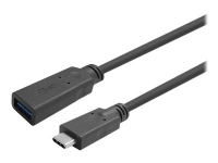 VivoLink – USB-kabel – 24 pin USB-C (han) til USB Type A (hun) – USB 3.2 Gen 1 – 0,9 A – 1 m – sort