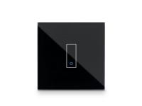 Bilde av Iotty Smart Switch Single Button Faceplate - Design Your Own Smart Switch - Black
