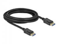 Bilde av Delock - Displayport-kabel - Displayport (hann) Til Displayport (hann) - Displayport 2.0 - 3 M - 10k60hz (10240x4320) Support - Svart