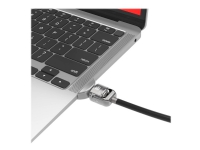 Compulocks MacBook Air M1 2020 Lock Adapter med nyckellås – Säkerhetskabellås – silver – för Apple MacBook Air (mitten av 2019 slutet av 2020 början av 2020)