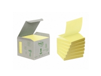 Post-it blok Miljø 76x76mm z-fold gul 6blk/pak – (6 stk.)