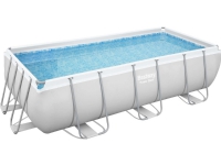 Bestway Oval rack garden pool with dimensions of 404 x 201 x 100 cm and a capacity of 6478 l Power Steel Bestway + filter pump + ladder Universal
