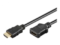 MicroConnect – Ultra High Speed – HDMI-förlängningskabel – HDMI hane till HDMI hona – 1.5 m – svart – 4K60 Hz (4096 x 2160) stöd Audio Return Channel (ARC)