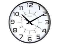 Bilde av Unilux 400094487, Vegg, Quartz Clock, Rund, Sort, Gjennomsiktig, Plast, Glass