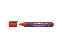 Permanent marker Edding 33, skrå, 5 mm, rød Skriveredskaper - Markør - Flipovermarkør