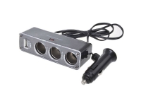 019014 Cigarettändarfördelare-typ Antal cigarettändarkontakter 3 x Gränssnitt-USB 1 x