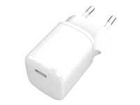 eSTUFF Home Charger - Strømadapter - 20 watt - PD 3.0, QC 3.0 (24 pin USB-C) - matt hvit - Europa