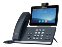 Yealink T58W - VoIP-telefon med anrops-ID - 10-partis anropskapasitet - SIP, SIP v2 - 16 linjer - klassisk grå - med Yealink CAM50-kamera