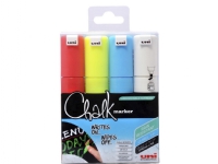 Whiteboard- og Chalkmarker Uni Chalk PWE-8K 4stk 8mm Skriveredskaper - Markør - Øvrige markør