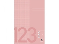 Skolehæfte Bantex A5 kvadreret 5×5 mm rosa – (25 stk.)