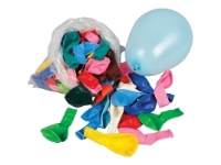 Balloner, runde med 100 ass. farver Skole og hobby - Festeutsmykking - Ballonger