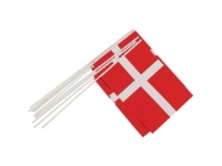 Flag papir på pind 20x25 cm - (10 stk.) Skole og hobby - Festeutsmykking - Ballonger