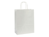 Presentpåse med handtag vit 310 x 240 x 110 mm förpackning med 150 st.