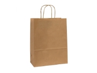 Gavepose med hank brun 310 x 240 x 110 mm pakke a 150 stk.