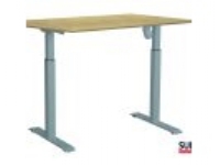 SUN-FLEX®EASYDESK ADAPT II vit aluminium björklaminat 120*80*2,2 cm 124x83x18,5mm (1stk)