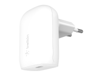 Belkin BoostCharge - Strømadapter - PPS-teknologi - 30 watt - 3 A - Fast Charge, PD 3.0 (24 pin USB-C) - hvit Tele & GPS - Batteri & Ladere - Ladere