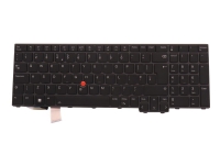 Lite-On – Ersättningstangentbord för bärbar dator – med Trackpoint – bakgrundsbelyst – QWERTY – brittisk – svart – för ThinkPad L15 Gen 3  P16s Gen 1  T16 Gen 1