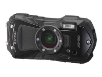 Ricoh WG-80 - Digitalkamera - kompakt - 16.0 MP - 1080 p - 5optisk x-zoom - under vannet inntil 14 m - svart