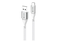 Alogic Super Ultra – USB-kabel – USB-C (hane) till USB (hane) – USB 2.0 – 3 A – 30 cm – silver