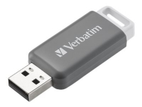 Verbatim DataBar - USB-flashstasjon - 128 GB - USB 2.0 - grå PC-Komponenter - Harddisk og lagring - USB-lagring