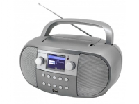 Soundmaster Tower Soundmaster SCD7600TI bærbart stereosystem Analog og digital 4 W DAB+, FM Titanium MP3-spiller