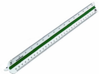 Rumold 150/1/30, Vanlig linjal, Plast, Hvit, 300 mm, 73 g, 1 stykker Skriveredskaper - Skrivetilbehør - Linjaler og målere