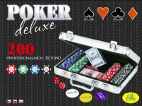 ALBI Deluxe poker in a case of 200 P50 chips