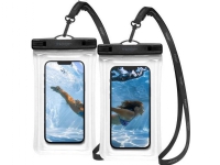 Spigen SPIGEN A610 UNIVERSAL WATERPROOF FLOAT CASE 2-PACK CRYSTAL CLEAR