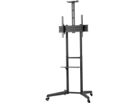 NEOMOUNTS Mobile Floor Stand incl. AV- and cam shelf height adjustable 128.5-145cm