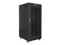 Lanberg - Rack Skap - Med 4 Kjølevifter, Display - Free-Standing - Svart, Ral 9004 - 22U - 19" - For P/N: Rsfe-4P-2Fe-60, Rsfe-8P-2Ge-120, Rsge-16, R
