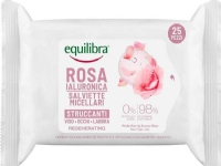 EQUILIBRA_Rosa Regenerating Micellar Make-Up Remover Wipes rose makeup remover wipes with hyaluronic acid 25pcs. Sminke - Sminketilbehør - Sminkefjerner