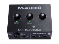 M-AUDIO M-Track Solo USB Lydinterface Crystal forforstærker 16 bit 48 kHz Sort Hobby - Musikkintrumenter - Lydinnspilling