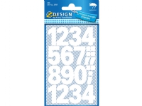 Z-Design 3787 Etiketter med tal, Lille format, 48 Etiketter, hvid hvid 165x85x1mm (28stk) Skole og hobby - Festeutsmykking - Klistremerker