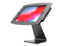 Compulocks iPad Mini 8.3 Space Enclosure Rotating Counter Stand - Monteringssett (stativfot, hus) - for nettbrett - dreiehus - låsbar - høyverdig aluminium - svart - skjermstørrelse: 8.3 - monteringsgrensesnitt: 100 x 100 mm - skranketopp - for Apple iPad mini (6. generasjon)