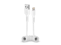 SBS TECABLEUSBIP589SW Lightning USB A Jack Jack Vit Rakt