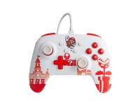 PowerA Mario Red, Gamepad, Nintendo Switch, Del-knapp, Koblet med ledninger (ikke trådløs), USB, USB Type-C
