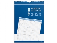 Familiekalender stor med 7 kolonner 34×48 cm 2023