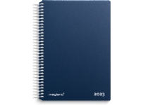 Spiralkalender blå PP 11,7×17,1 cm 1 dag pr./side 2023
