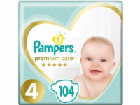 Pampers Premium Care 4-bleer, 9-14 kg, 104 stk.