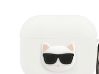 Karl Lagerfeld KLACA3SILCHWH AirPods 3 deksel hvit/hvit Silikon Choupette