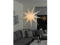 Konstsmide 2919-200 Poinsettia Star Clear Glödlampa LED (RGB) Vit med stansade motiv med strömbrytare