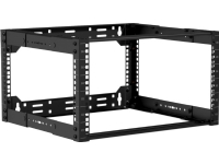 Caymon CAYMON OPR306A/B 19 in depth adjustable open frame rack – 6 unit – 300 ~ 450mm Black