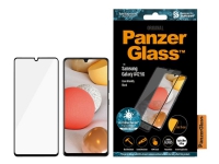 PanzerGlass - Skärmskydd för mobiltelefon - glas - ramfärg svart - för Samsung Galaxy A42 5G