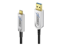 PureLink FiberX Series FX-I530 – USB-kabel – USB-C (hane) till USB typ A (hane) – USB 3.1 Gen 2 – 10 m – Active Optical Cable (AOC) – svart