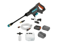 Gardena AquaClean 24/18V P4A Premium Set - Trykkvaskemaskin - 1 batteri, inkludert lader