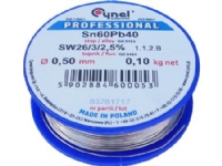 Premium Lux Tin 0,50 mm 100 g SW26/3/2,5 % loddetinn (Sn60Pb40)